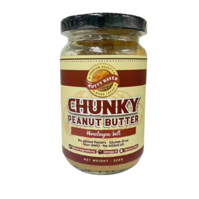 Nutty Haven Chunky Peanut Butter (Himalaya Salt) 320g x 24