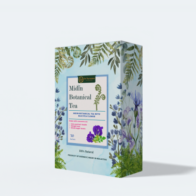 MIDIN BOTANICAL TEA WITH BLUE PEA FLOWER (30 sachets)