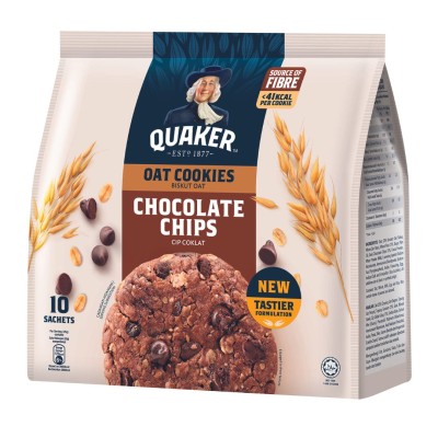 QUAKER OAT COOKIES CHOCO CHIPS 250G x 12