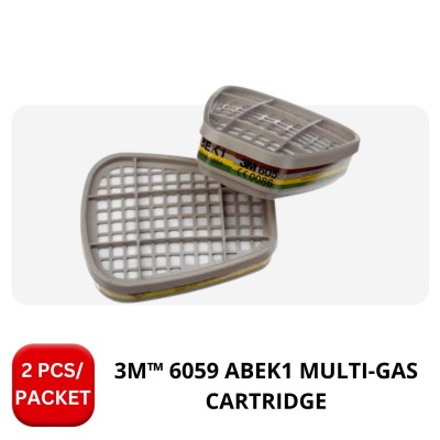 3M 6059 ABEK1 MULTI-GAS CARTRIDGE (2 PIECES per PACKET)