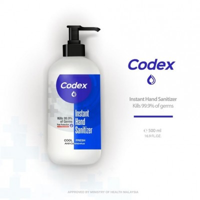 Codex 70% Alcohol Instant Hand Sanitizer 500ML