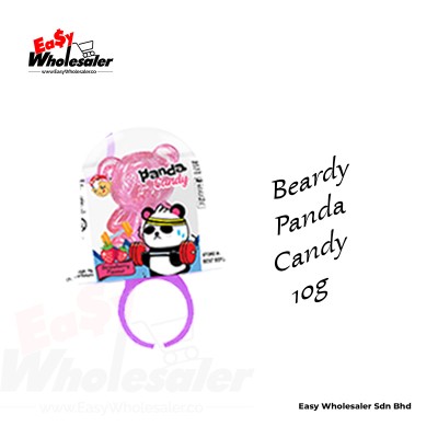 BEARDY PANDA CANDY RING WITH COVER