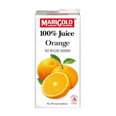 MARIGOLD 100% JUICE ORANGE ( NO SUGAR ADDED) 1L