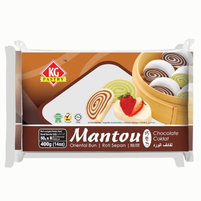 Mantou Chocolate (8 pcs - 400g) (12 Units Per Carton)