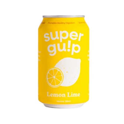 SUPERGULP Lemon Lime Sparkling Prebiotics 330ml x 24