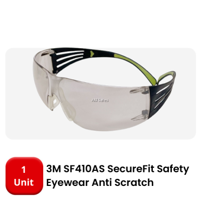 3M SECUREFIT SF410AS PROTECTIVE EYEWEAR - ANTI SCRATCH INDOOR OUTDOOR LENS