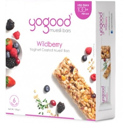 YOGOOD Wildberry Muesli Bar Pack (6 x 23gm) x 10