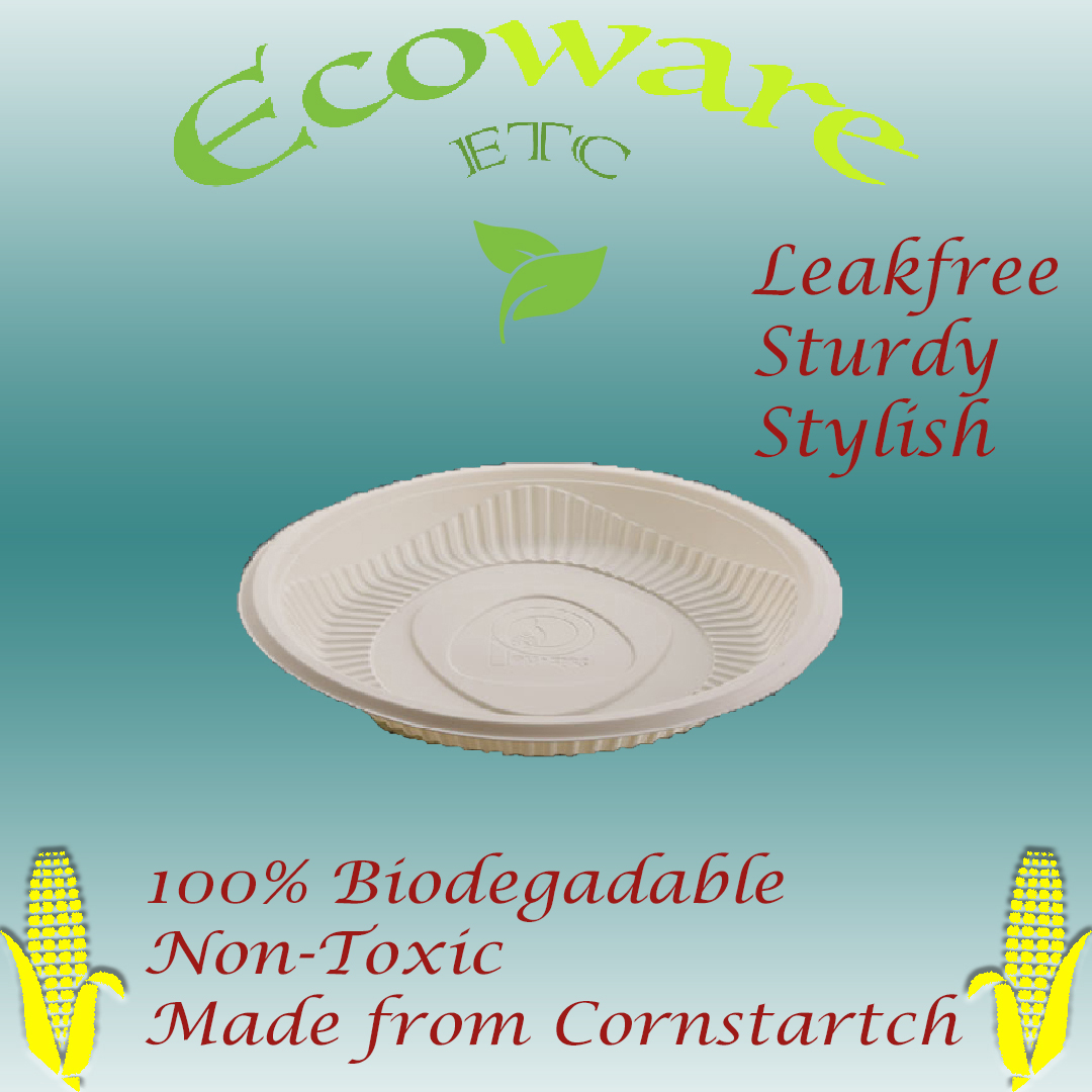 Biodegradable (Corn Starch) Plate (300 Pieces Carton)