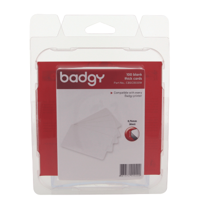 BADGY PVC Card CBGC0030W 30mil (0.76mm