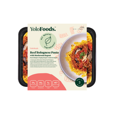 Beef Bolognese Pasta with Mushroom Ragout - REGULAR (345 G)