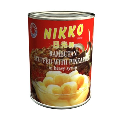 NIKKO RAMBUTAN STUFFED WITH PINEAPPLE 565g