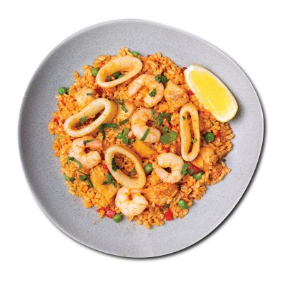 Brown Rice Chicken Paella with Prawns, Squids and Green Peas - REGULAR (280 g)