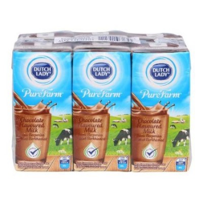 DUTCH LADY UHT Chocolate Milk (24 x 200ml) (24 Units Per Carton) [KLANG VALLEY ONLY]