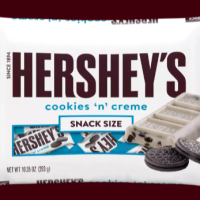 Hershey's Cookies & Creme - Snack Size (344gm)