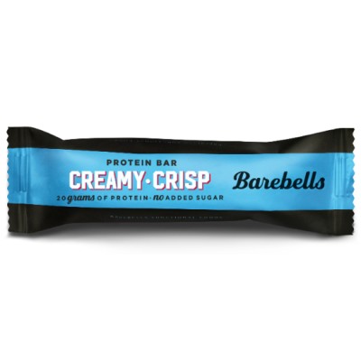 BAREBELLS Protein Bar - Creamy Crisp  55g x 12 bars (3 cartons per bundle)