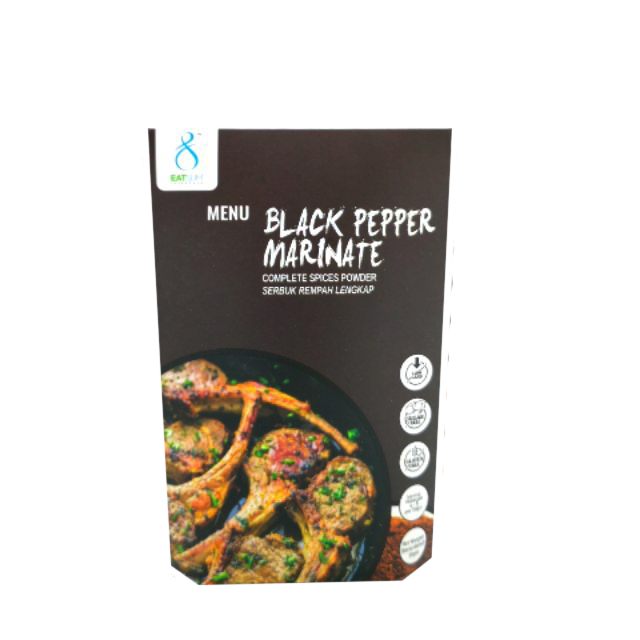 EATSLIM Premix MARINATED BLACKPAPER (50 g Per Unit)