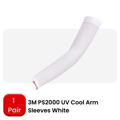 3M PS2000 UV COOL ARM SLEEVES - WHITE (1 PAIR)