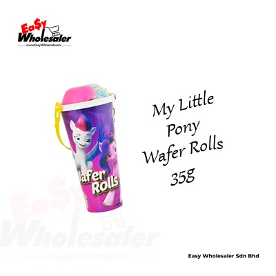 MY LITTLE PONY WAFER ROLLS CUP - STRAWBERRY & SPRINKLES