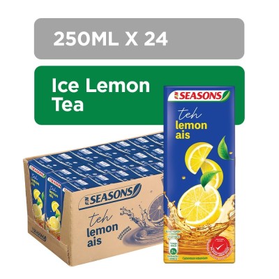 F&N seasons Ice lemon tea packet drinks 250ml x 24
