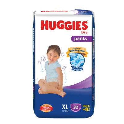 HUGGIES DRY PANTS SJP - XL (4X32S+8S)