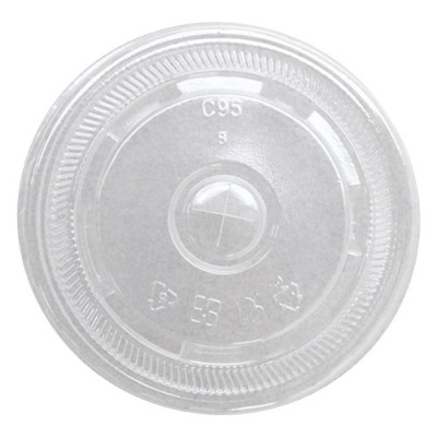 98mm PET Flat Lids (1000 Units Per Carton)