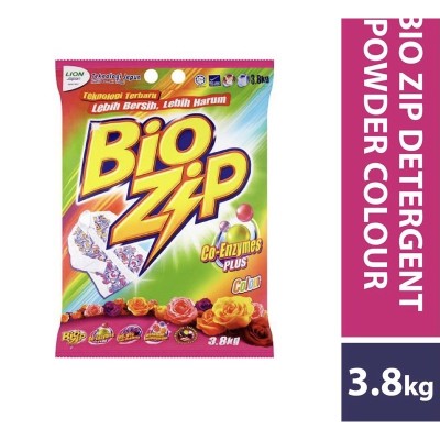 Bio Zip Colour Powder Detergent 3.8kg x 4