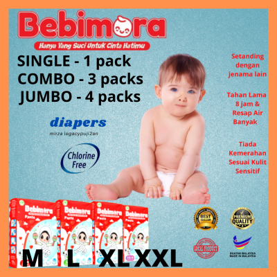 [hot item] Bebimora Diapants - Diapers Chlorine Free High Quality and Premium Products Size L, M, XL & XXL