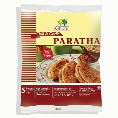 Chili & Garlic Paratha (5 pcs - 400g) (24 Units Per Carton)