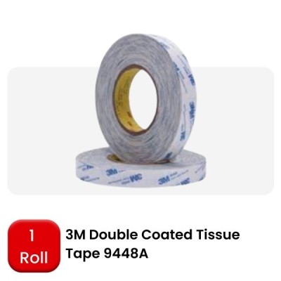 3M 9448A DOUBLE COATED TISSUE TAPE (48MM X 50M)