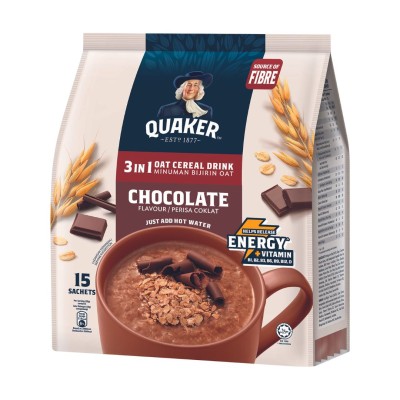 QUAKER 3 IN 1 CHOCOLATE 15'S x 12