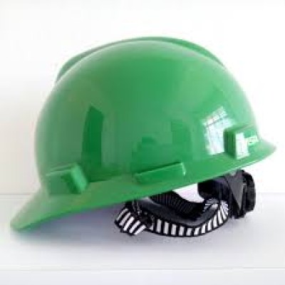 MSA Safety Helmet - V-Gard Green