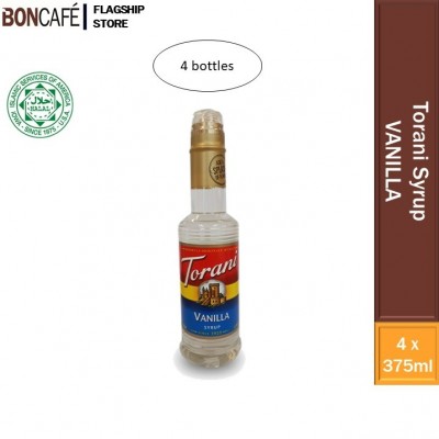 Torani Vanilla Syrup 4bottles (375ml each)