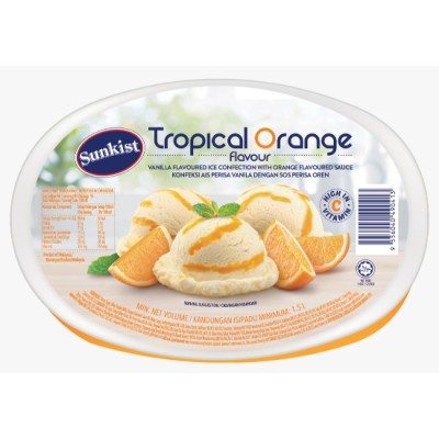 SUNKIST TROPICAL ORANGE TUB 1.5L (1 CTN X 6 UNIT X 1.5L)