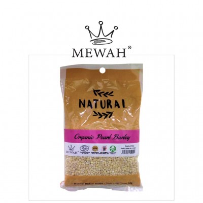 Mewah Organic Pearl Barley 350g (Mewah Barli Organic 350g)