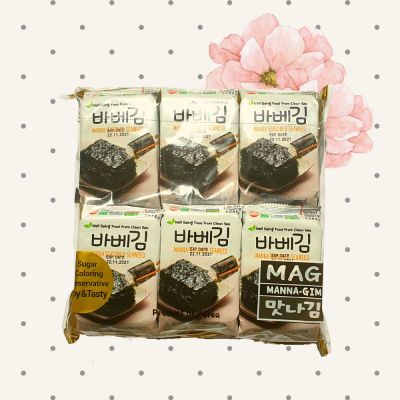 [HALAL] MANNA SEASONED SEAWEED original flavor  Korean Seaweed