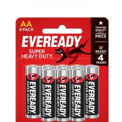 EVEREADY BATTERY Super Heavy Duty 8pcs AA Battery (1215BP8)