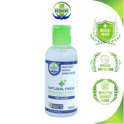 ECOLIVE INSTANT HAND SANITIZER - NATURAL FRESH 1 X 48 BTL (100 ML EACH)