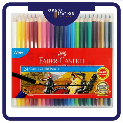 FABER CASTELL SLIM BOX COLOUR PENCIL - ( 24'S )