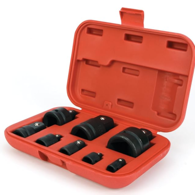 Performance Tool M795 Convertible Impact Adaptor Set in Durable Case for Air, Power, or Drive Tools (8-Piece)