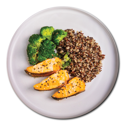 Honey Miso Salmon with Quinoa and Broccoli - REGULAR (350 G)