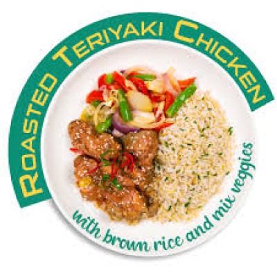 Roasted Teriyaki Chicken with Brown Rice & Mix Veggies - REGULAR (352g)