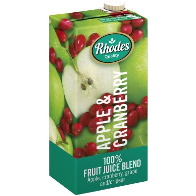 Rhodes Apple & Cranberry 1L x 12