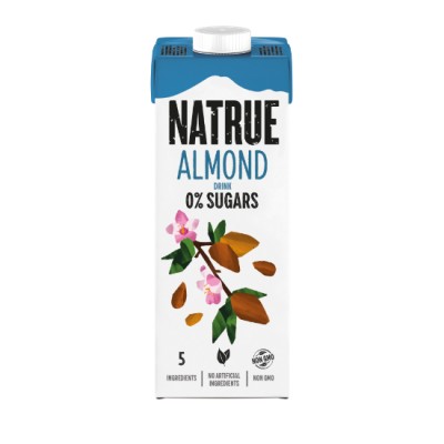 Natrue Almond Milk 0% Sugar 1L x 6