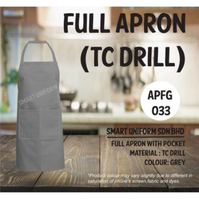 Full Apron TC Drill Grey APFG033