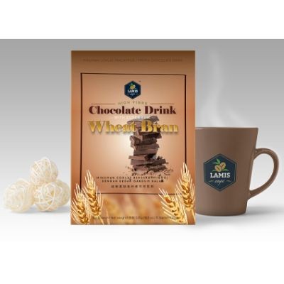 LAMIS High Fibre Chocolate Drink with Super Fine Wheat Bran(35gm x 15 sachets/box) (525 g Per Unit)