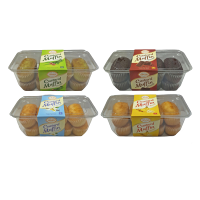 Sinar Custard Muffin (Assorted Flavours) 8's 220g x 18