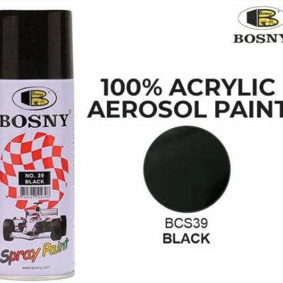 BOSNY Acrylic Spray Paint 400ML - BLACK