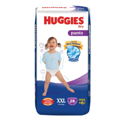 HUGGIES DRY PANTS SJP - XXL (4X28S+6S)