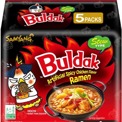 Samyang Ramen Hot Chicken Noodles Stew (5 Packs) 140g