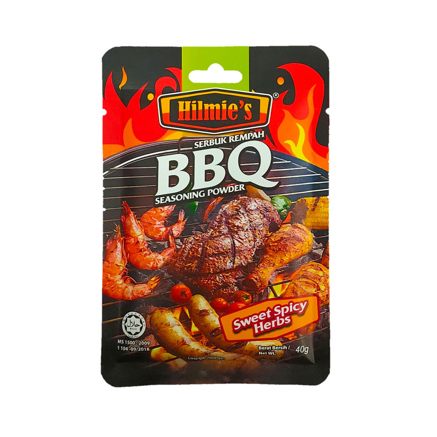 Serbuk Rempah bbq HILMIE'S (Sweet Spicy Herbs - 40g) (48 Units Per Carton)